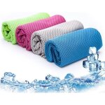 Lot de 4 serviettes rafrachissantes, serviettes rafrachissantes en microfibre, serviette rafrachissante ...