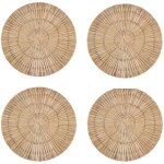 Now's home - lot de 4 set de table en raphia