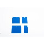 Lot de 4 spatules en plastique - 50 mm 70 mm 95 mm 115 mm - couteaux � mastic - pour r�paration r�novation ...