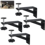 Lot de 4 support d'�vier encastr�, r�glables support en acier inoxydable, kit de support d'�vier encastr�, ...