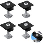 Lot de 4 supports de panneau solaire 30 mm en alliage d'aluminium support de panneau solaire fixation ...