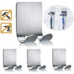 Lot de 4 supports de rasoir pour douche crochets de douche auto adh�sifs support de rasoir 6, 6 lb (max) ...