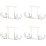 Lot de 4 supports de tringle à rideaux en alliage d'aluminium pour tringle à rideaux de 28 mm (blanc) ... Lot de 4 supports de tringle à rideaux en alliage d'aluminium pour tringle à rideaux de 28 mm (blanc) ...