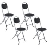 7house - lot 4 tabourets pliants avec dossier 32x36x73. 5cm 7house - lot 4 tabourets pliants avec dossier 32x36x73. 5cm