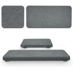 Lot de 4 tapis de s�chage en diatomite absorbant l'eau, 2 grands et 2 petits bols avec coussinet antid�rapant, ...