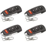 Lot de 4 t�l�commandes universelles pour porte de garage 433 mhz, duplicateur sans fil, clone et 433, ...