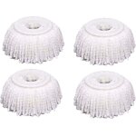 Lot de 4 t�tes de rechange en microfibre pour balai rotatif, compatibles avec les balais rotatifs magic ...