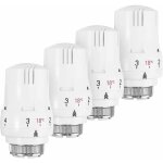 Lot de 4 t�tes thermostatiques - robinet thermostatique radiateur - t�te thermostatique radiateur - valve ...