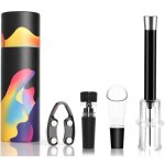 Lot de 4 tire - bouchon  pression d'air pour bouteille de vin, bec verseur, bouchon  vide, coupe - ...