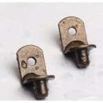 Lot de 40 chevilles de support d'tagre en forme de l de 5 mm avec manchon en caoutchouc pour meubles, ...