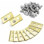 Lot de 45 lames en titane de rechange pour tondeuse robot worx landroid - lames en titane de 1 mm de ...