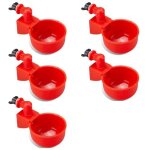 Lot de 5 abreuvoirs automatiques pour volailles - pour poulets, canards, oies, dindes et pigeons