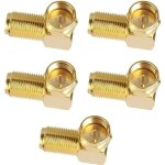 Lot de 5 adaptateurs satellite couds f - fiche f - adaptateur satellite - adaptateur f - pour cble ...