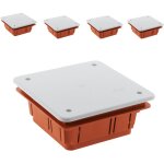 Lot de 5 botes drivation  encastrer 92x92x45mm - zenitech