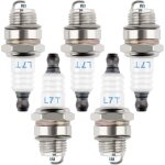 Lot de 5 bougies d'allumage l7t pour tondeuse � gazon, compatibles bm6a / l7t, pour moteurs 2 temps, ...