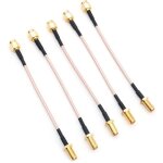 Lot de 5 c�bles sma rg178 avec connecteurs coaxiaux pour antenne wifi, kit sma � faible perte fpv ? sma ...
