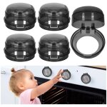 Lot de 5 caches de s�curit� pour boutons de cuisini�re � gaz, taille universelle, amovibles et adh�sifs, ...