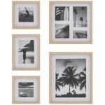 Lot de 5 cadres photos en bois
