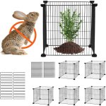 Mophorn - lot de 5 cages grillag�es pour plantes 39 x 39 cm, cl�tures ext�rieures pour fleurs, l�gumes, ...