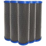 Lot de 5 cartouches 2 en 1 filtre � eau 9 pouces 3 / 4 - anti s�diments + charbon actif 5 microns filtre ...