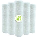 Lot de 5 cartouches bobin�e filtre � eau anti s�diments - compatibles filtre 10 pouces