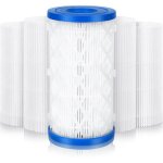 Lot de 5 cartouches filtrantes pour piscine - filtre spa - pour pompe de filtration intex bestway - accessoire ...