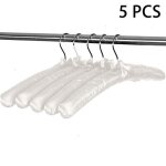 Lot de 5 cintres rembourr�s en satin, cintres de chandail robe de mari�e de mari�e cintres en soie tissu ...