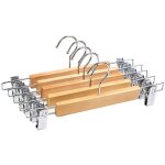 Lot de 5 cintres pour vtements avec pince pour pantalon