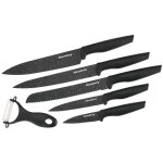 Lot de 5 couteaux de cuisine en marbre avec plucheur klausberg kb - 7613