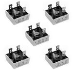 Lot de 5 diodes redresseurs de pont kbpc3510, 35 a 1000 v monophas�, diodes �lectroniques en silicone ...