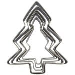 Lot de 5 emporte - pices de nol en forme de sapin zenker emporte - pices