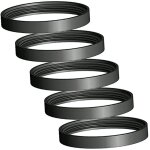 Lot de 5 joints en silicone Ø 120 mm pour poêle haute température Lot de 5 joints en silicone Ø 120 mm pour poêle haute température