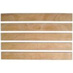 Scm crations - lot 5 lattes 68 cm (680 mm) largeur 48mm paisseur 8mm sommier lit canap clic clac bz ...