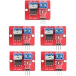 Lot de 5 modules de commande mosfet 3, 3 v / 5 v, sortie pwm, tension de sortie 0 - 24 v