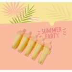 Lot de 5 moules pour glaces  l'eau maison fackelmann summer party