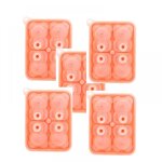 Lot de 5 moules � gla�ons en silicone en forme d'ours, bacs � gla�ons, outils de fabrication de glace, ...