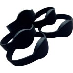 Lot de 5)noir bracelets rfid lecture uniquement de porte d'entre en silicone de contrle d'accs - ccykxa ...