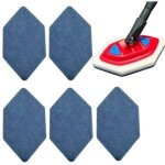 Lot de 5 pads compatibles vileda bath magic - t�tes de rechange pour balai de douche, pads nettoyants ...