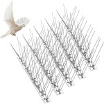 Lot de 5 pics anti - pigeons en acier inoxydable - 25 cm - r�pulsif contre les oiseaux - pics anti - ...