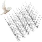 Lot de 5 pics anti - pigeons en acier inoxydable - 25 cm - rpulsif contre les oiseaux - pics anti - ...
