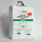 Lot de 5 prot�ge matelas jetables 90x190 cm, par soleil d'ocre