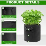 Lot de 5 sacs de plantation en tissu de 11 l avec poign�e, sacs � pommes de terre pour planter des pommes ...