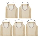 Lot de 5 sacs r�utilisables pour fruits et l�gumes ? pour l�gumes et pommes de terre bio ? beige ? portable ...