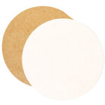 Lot 5 supports � g�teaux ronds 24 cm - kraft - scrapcooking