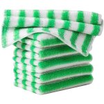 Lot de 5 torchons de cuisine en fibre de bambou, serviettes de nettoyage, chiffons anti - poussi�re, ...