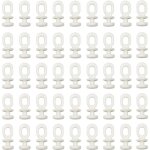 Parkside - lot de 50 crochets coulissants pour tringle  rideau, pour rideaux de porte et de douche