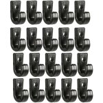 Lot de 50 crochets de fixation en nylon noir pour kayak et accessoires marins - dolaso