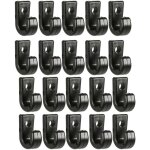 Lot de 50 crochets de fixation en nylon noir pour kayak et accessoires marins - laoa