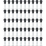 Lot de 50 isolateurs de cl�ture �lectrique, isolateur de cl�ture �lectrique � visser pour �levage d'animaux, ...
