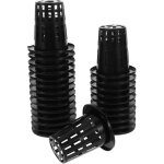 Lot de 50 paniers de plantation en filet noir 50 mm pour hydroponie pots en plastique r�utilisables pour ...